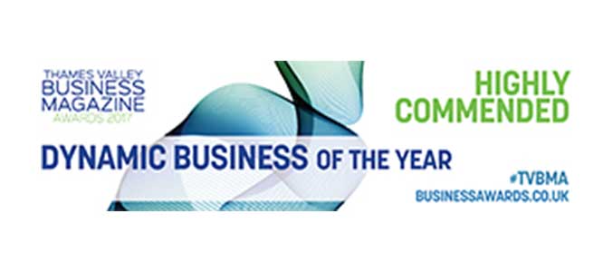 Thames Valley Business Magazine Awards 2017 High Commended Dynamic Business of the Year.
