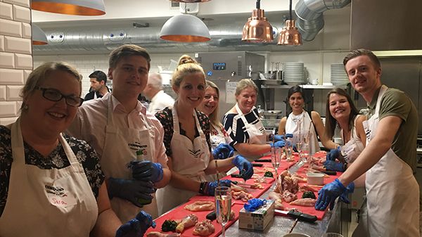 Underfround Cooking School Session Team Photo.