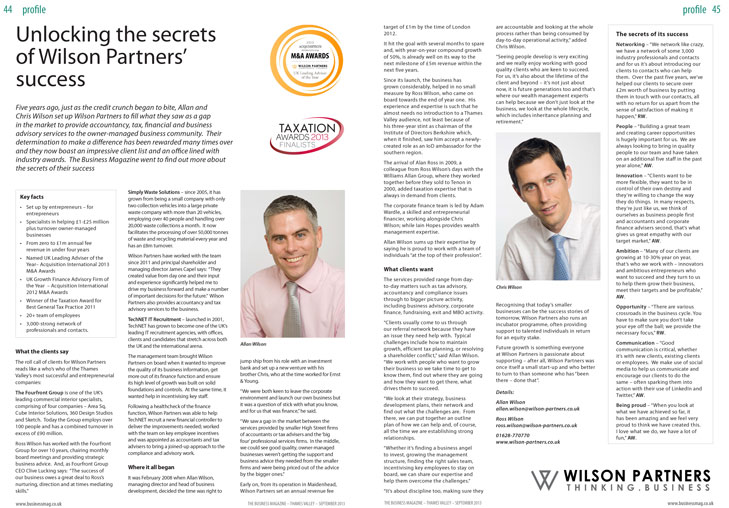 Wilson Partners in Thames Valley Business Magazine