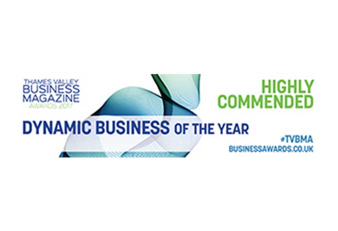 Highly Commended - Dynamic Business of the Year Thames Valley Business Magazine Awards 2017