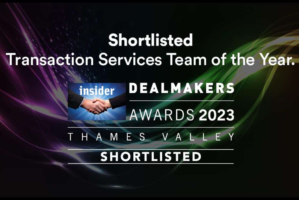 Shortlisted - Transaction Services Team of the Year