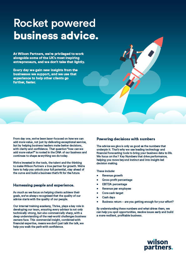 Business advisory service