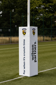 The Wilson Partners sponsored post protector at MRFC